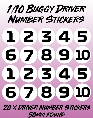 Numbers stickers 1 10 - rc,
