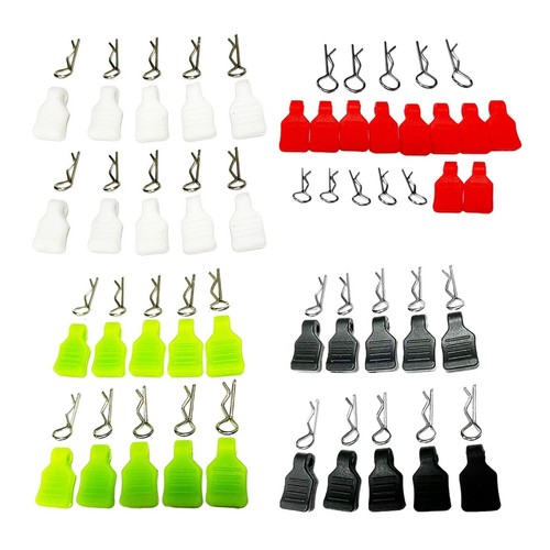 10x body clips pins with - r,